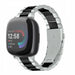 Correa acero Fitbit Versa 4 (plata/negro)