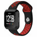 Correa deportivo Fitbit Versa (negro/rojo)