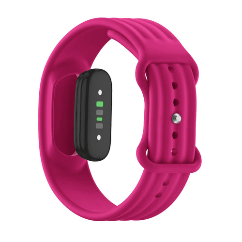 Silicone Strap 'Classic', wine red, on a watch, 3/4 front view