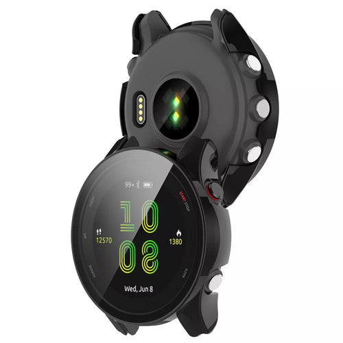 Funda rígida con vidrio Garmin Forerunner 255 (negra)