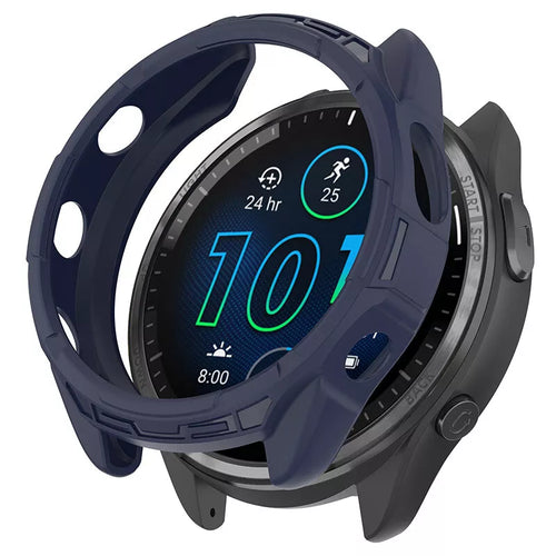 Funda TPU robusta Garmin Forerunner 965 (azul)