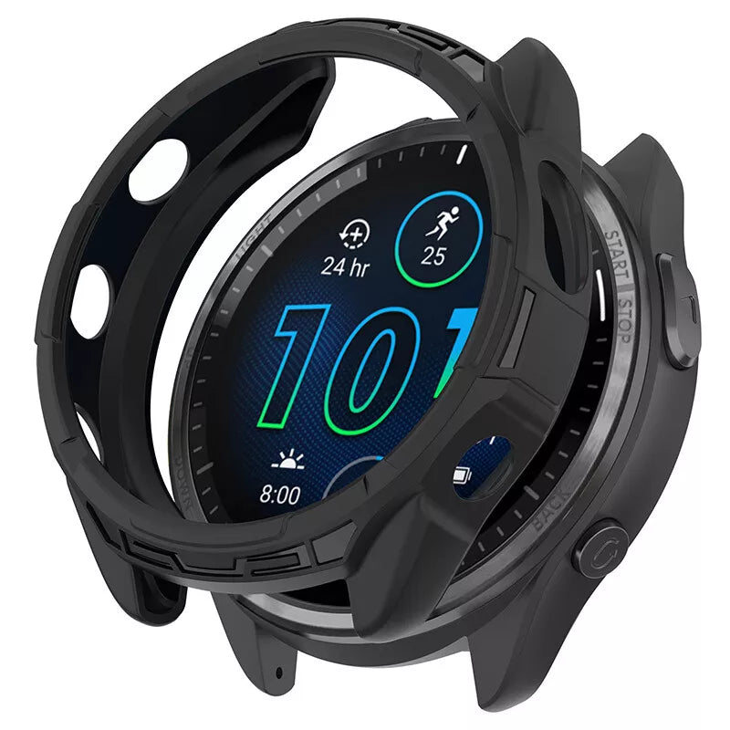 Funda TPU robusta Garmin Forerunner 965 (negra)