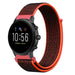 Correa nylon Fossil Gen 5 (negro/naranja)