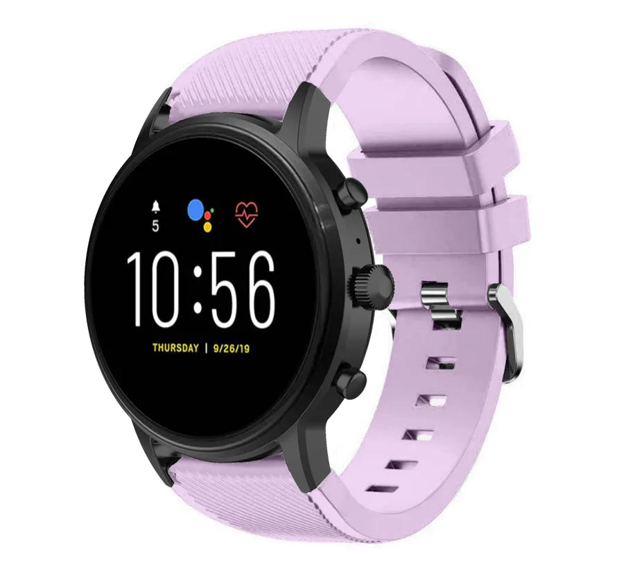 Correa silicona Fossil Gen 4 Explorist HR (lila)