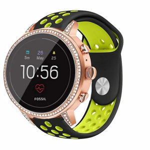 fossil-gen-5e-42mm-silicone-zwart-geel
