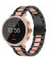Correa acero Fossil Gen 5e - 42mm (negra/rosa)
