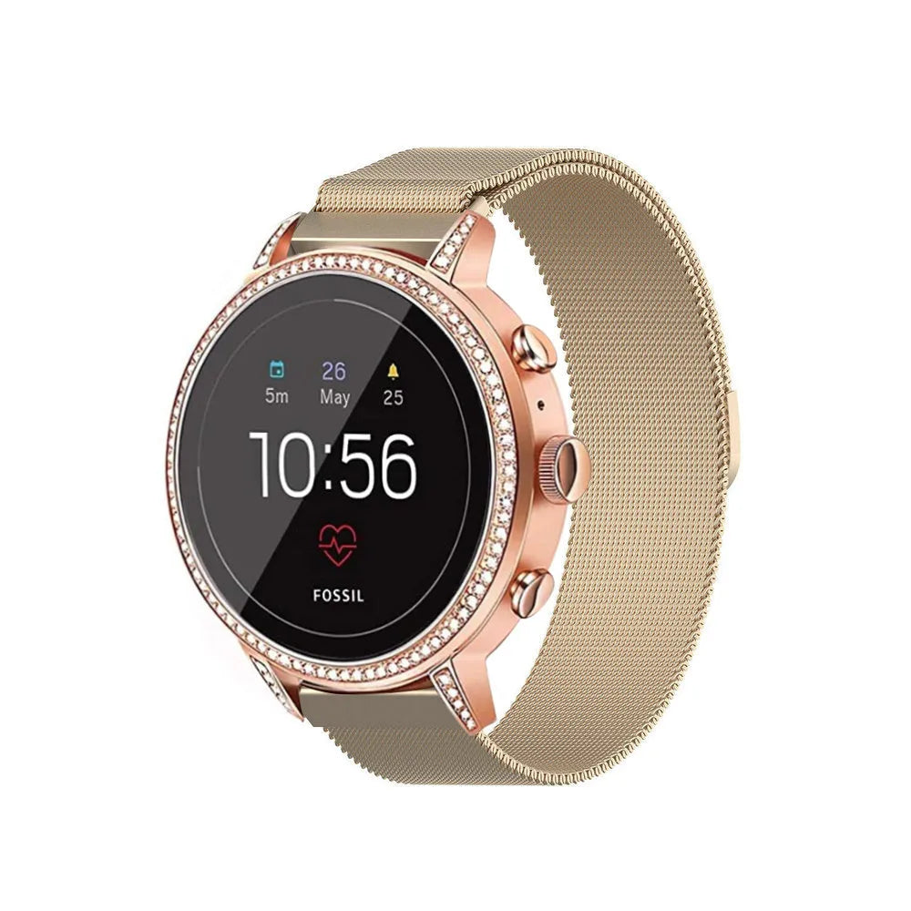 Correa milanesa Fossil Gen 4 Venture HR (champán)