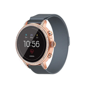 Correa milanesa Fossil Gen 4 Venture HR (gris)