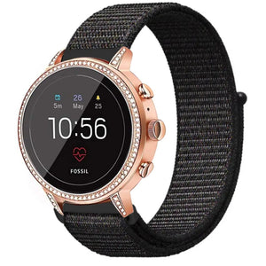Correa nylon Fossil Gen 4 Venture HR (negro)