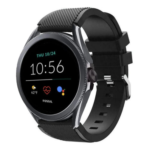 fossil-gen-5e-silicone-band-zwart