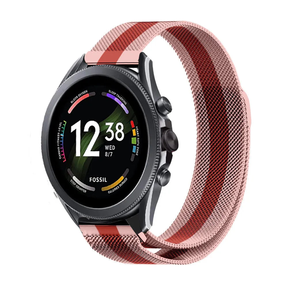 fossil-gen-6-44mm-milanese-band-roze-rood