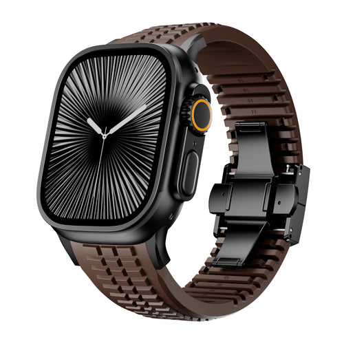 Correa silicona 'Premium' Apple Watch Ultra (marrón rojizo)