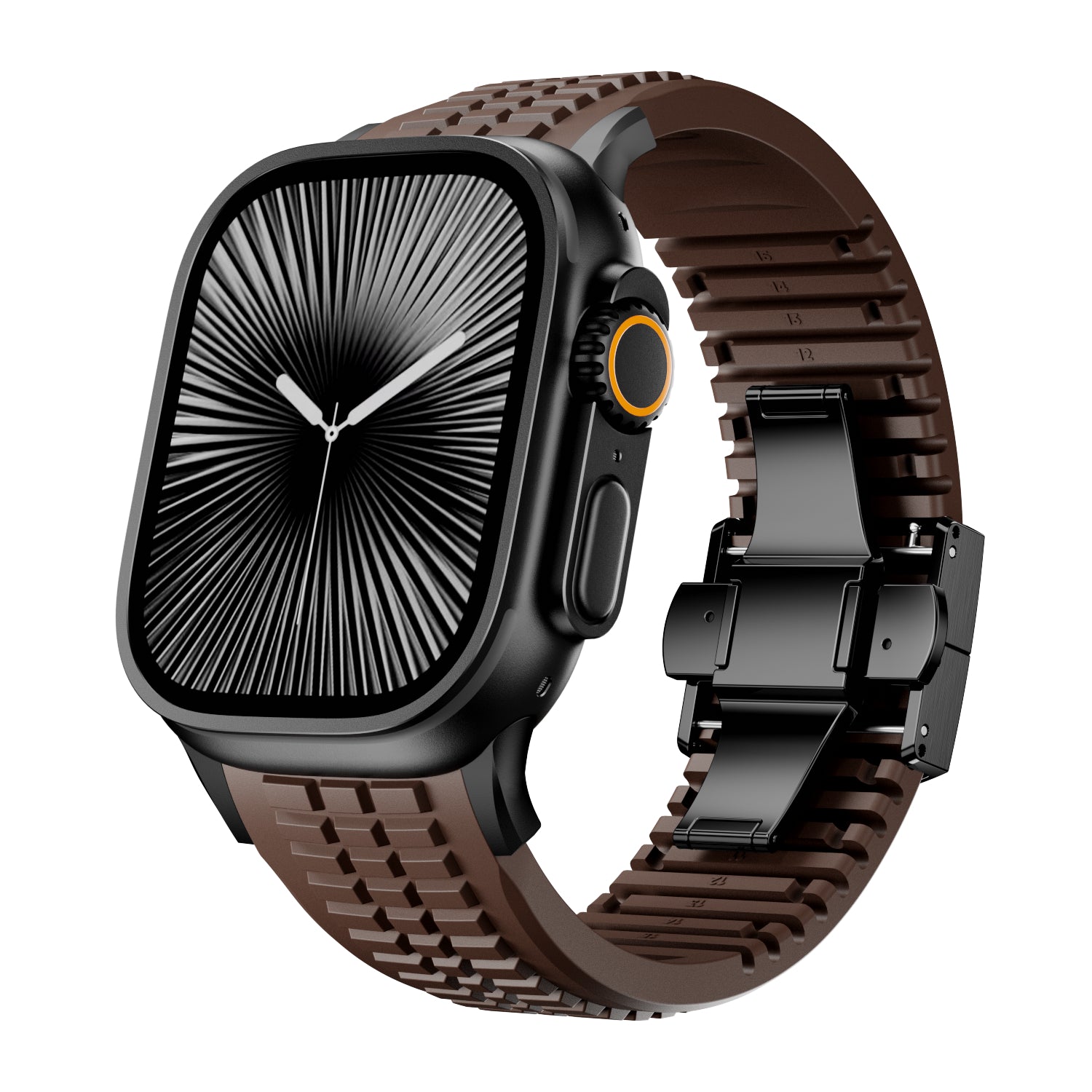 Correa silicona 'Premium' Apple Watch Ultra (marrón rojizo)