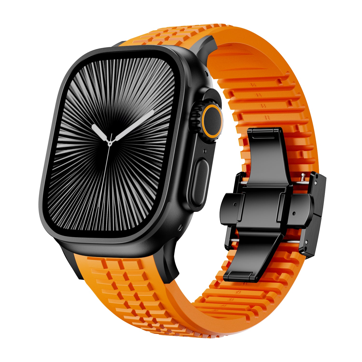 Correa silicona 'Premium' Apple Watch Ultra (naranja)
