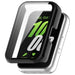 Funda rigido con vidrio Samsung Galaxy Fit 3 (negro)