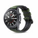 Samsung Galaxy Watch 3 45mm Silicone Leather Strap (Green)