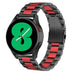 Correa de acero Samsung Galaxy Watch 4 40mm (negro/rojo)