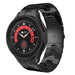Samsung Galaxy Watch 5 correa de hierro de acero pro (negro)