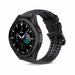 Correa silicona/cuero Galaxy Watch 4 Classic 46mm (negro)