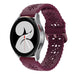 Correa silicona estampada Samsung Galaxy Watch 4 44mm (burdeos)