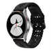 Samsung Galaxy Watch 4 44mm Patterned Silicone Strap (Black)