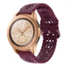 Samsung Galaxy Watch 42mm Silicone Strap Patterned (Burgundy)