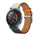 Correa cuero Samsung Galaxy Watch 46mm (blanco/azul oscuro)