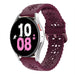 Correa silicona estampada Samsung Galaxy Watch 5 44mm (burdeos)