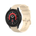Correa silicona lujo Galaxy Watch 5 Pro (beige)
