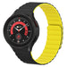 Correa magnética de siliconafijación perfecta Samsung Galaxy Watch 5 Pro (negro/amarillo)
