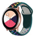 Samsung Galaxy Watch Active Sport Strap (Pine Green/Rainbow)