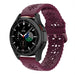 Samsung Galaxy Watch 4 Classic 42mm Patterned Silicone Strap (Burgundy Red)