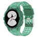 Correa silicona con marco Samsung Galaxy Watch 4 44mm (verde transparente)