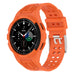 Samsung Galaxy Watch 4 Classic 46mm Silicone Strap with Frame (Orange)