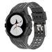 Correa de silicona con marco Samsung Galaxy Watch 4 40mm (negro transparente)