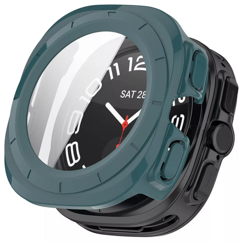 Funda rígida con vidrio Samsung Galaxy Watch Ultra (verde pino)