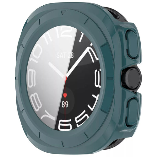 Funda rígida con vidrio Samsung Galaxy Watch Ultra (verde pino)