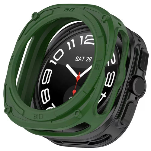 Funda TPU robusta Samsung Galaxy Watch Ultra (verde)
