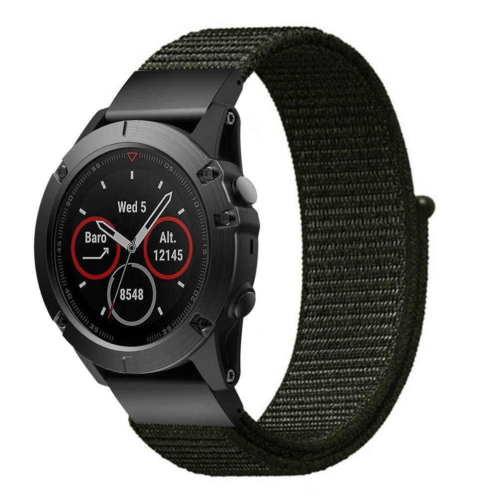 Correa nylon Garmin Fenix 8 Pro - 51mm (verde militar)