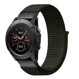Correa nylon Garmin Instinct 3 - 50mm (verde militair)