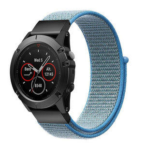 Correa nylon Garmin Approach S70 - 42mm (azul claro)