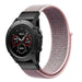 Correa nylon Garmin Quatix 5 / 6 / 7 (arena rosa)