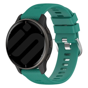 Correa silicona Garmin Vivoactive 6 (verde pino)