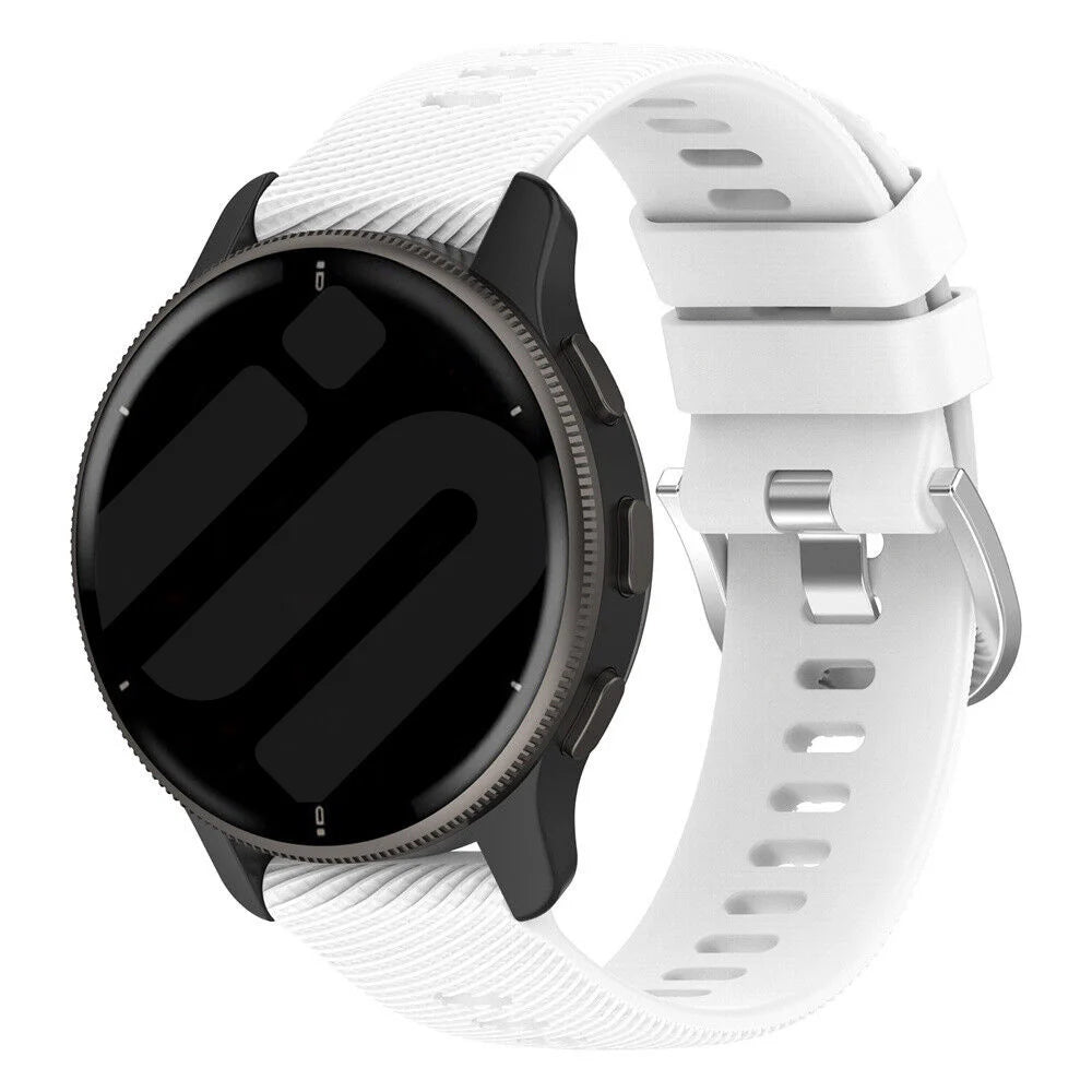 Correa silicona Garmin Vivoactive 6 (blanca)