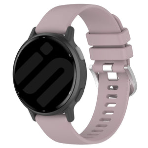 Silicone Classic Strap, violet, on a watch, 3/4 front view
