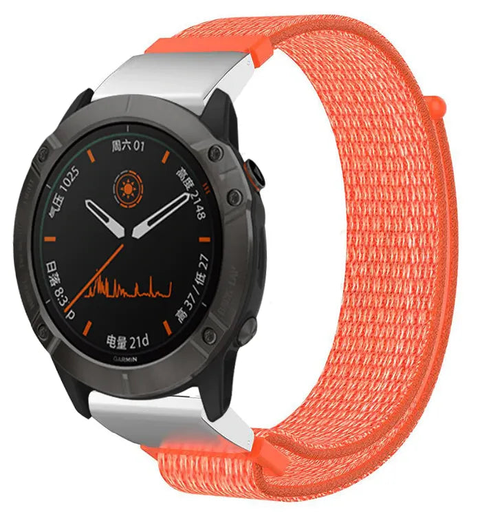 Correa nylon Garmin D2 Mach 2 - 47mm (naranja)