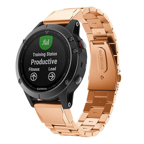 Correa acero Garmin Approach S62 (rosa dorado)