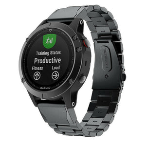 Correa acero Garmin Quatix 8 - 47mm (negro)