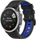Correa deportiva hebilla Garmin Fenix 8 - 43mm (negro/azul)