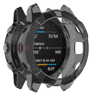 Garmin Fenix 6s TPU Case (Transparent Black)